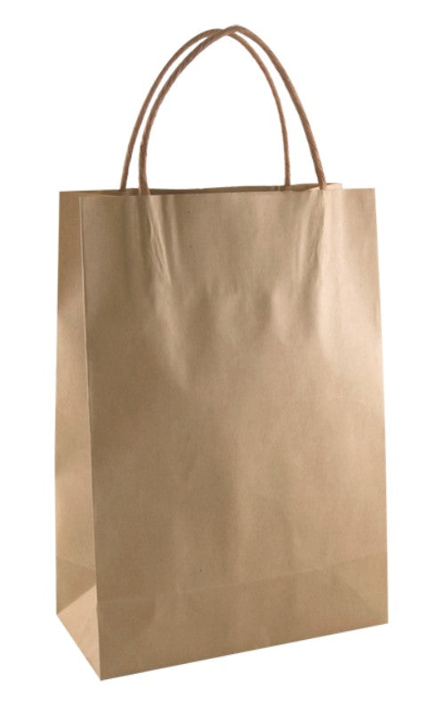 Paper Bag Brown Kraft Junior- (250 Bags) 29 x 20cm