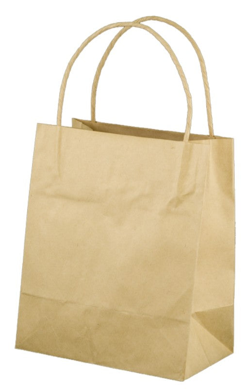 Paper Bag Brown Kraft Toddler - (500 Bags) 20 x 17cm