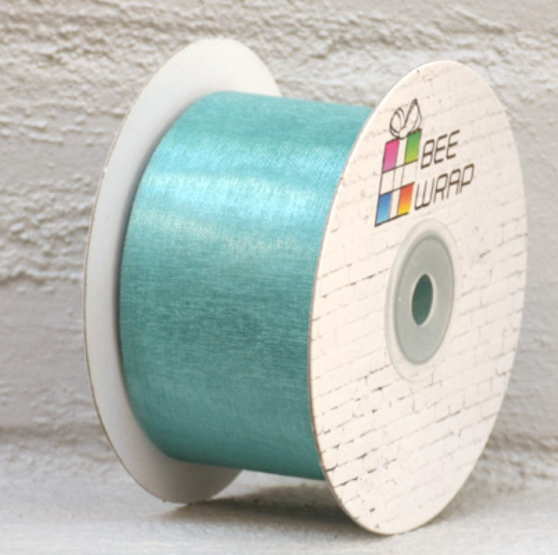 Organza Ribbon -  50mm x 50mtrs AQUA