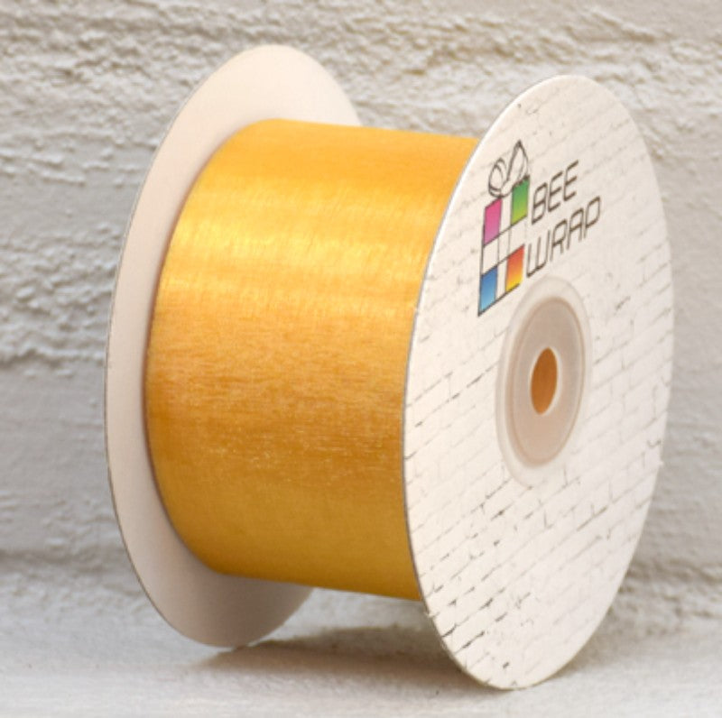 Organza Ribbon -  50mm x 50mtrs GOLD