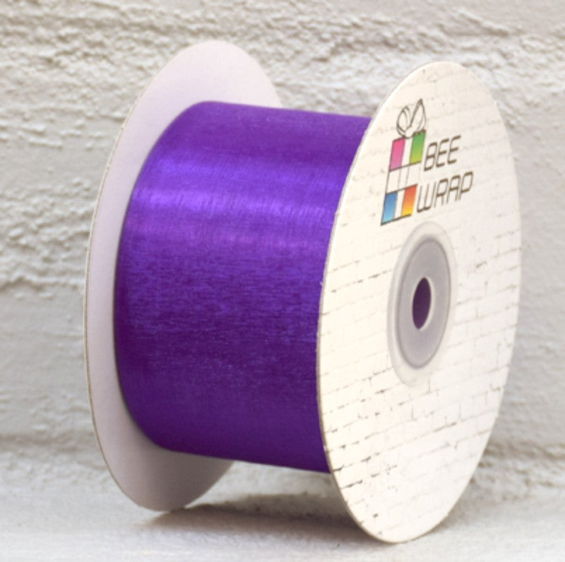 Organza Ribbon -  50mm x 50mtrs VIOLET