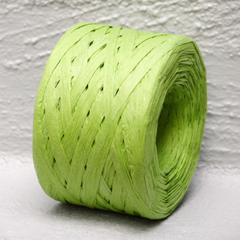 Paper Raffia 4mm x 100mtrs CITRUS GREEN