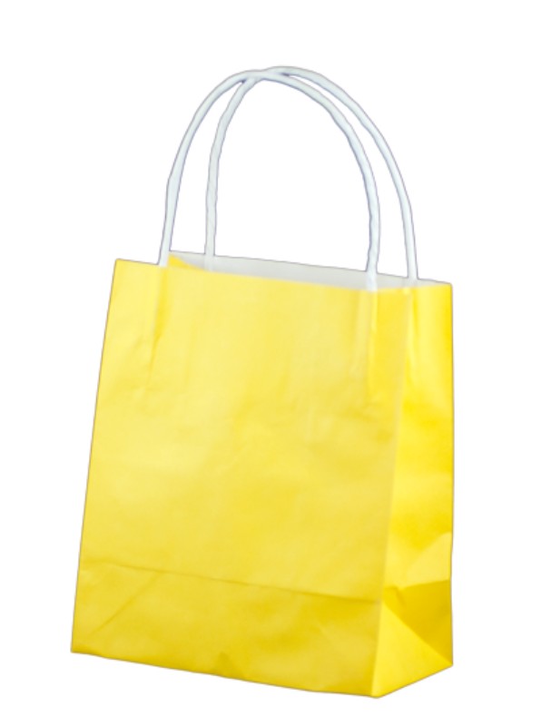 Paper Bag Yellow Toddler - 20 x 17xm (250 Bags)