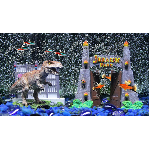 Aquatic Ornament - Jurassic Park Gates (Small)