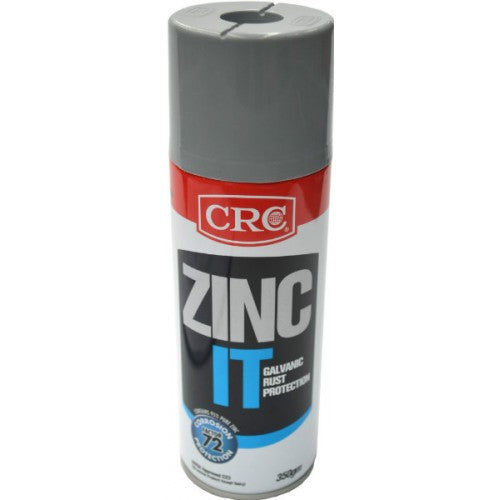 CRC Zinc-It Galvanic Rust Protection 350gm spray for superior metal rust prevention with 95% purity zinc formula.