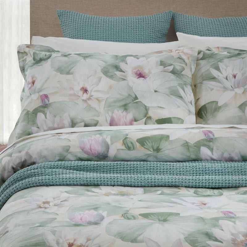 Duvet Cover Set - Water Lillies (Queen) - BAKSANA