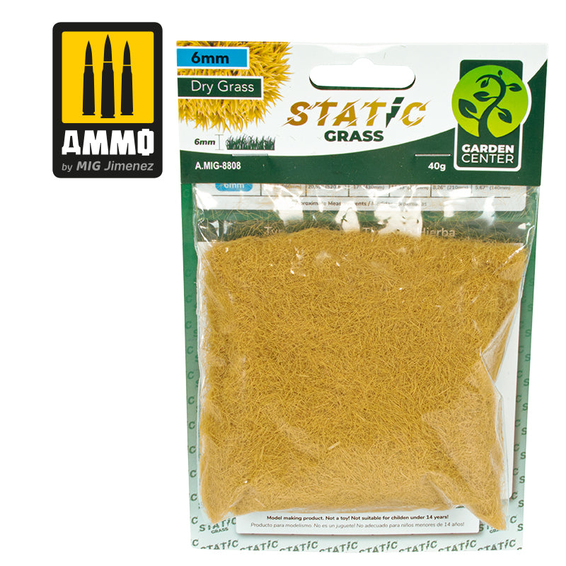 Ammo by MIG -  Dioramas - Static Grass - Dry Grass  - 2mm