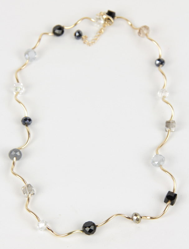 Ripple Necklace - Black