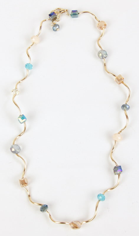 Ripple Necklace - Blue