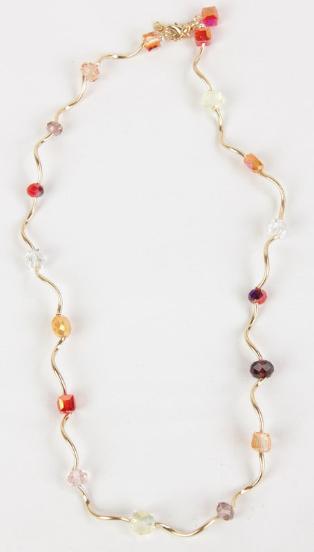Ripple Necklace - Orange