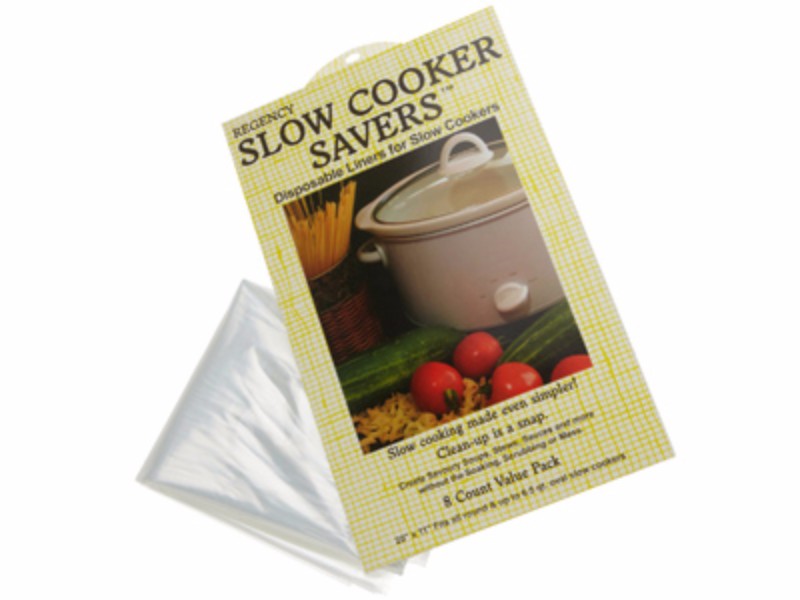 Disposable slow cooker liners fit up to 6.5 quarts, making cleanup effortless and hassle-free for home-cooked meals.