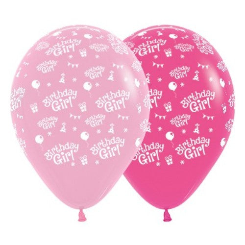 Pack of 25 bubblegum pink and fuchsia latex balloons, perfect for vibrant birthday celebrations and festive occasions.