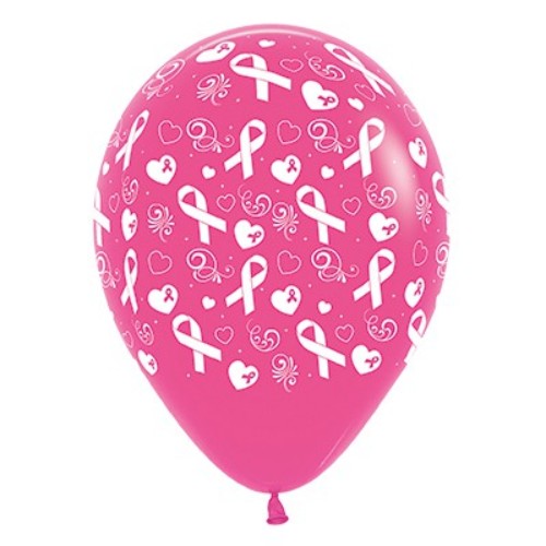 Pack of 6 vibrant 30cm fuchsia latex balloons, perfect for adding a festive touch to any celebration.