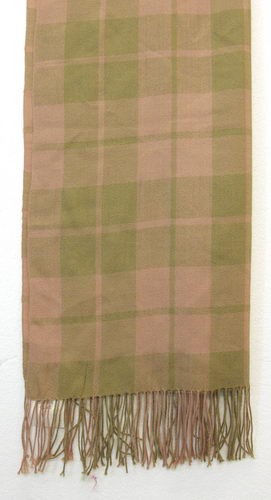 Scarf - Acrylic Check (Olive)