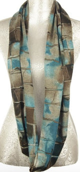 Scarf - Infinity Aqua (24cm x 150cm)