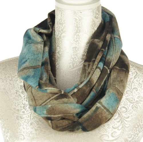 Scarf - Infinity Aqua (24cm x 150cm)