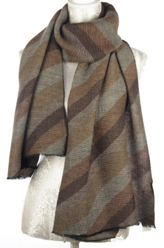 Scarf - Crinkle Stripe (Bronze)