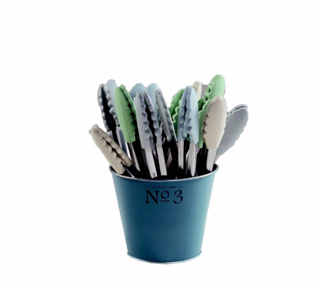 7-inch Classic Neutral Tongs with heat-resistant silicone tips for versatile cooking and serving.