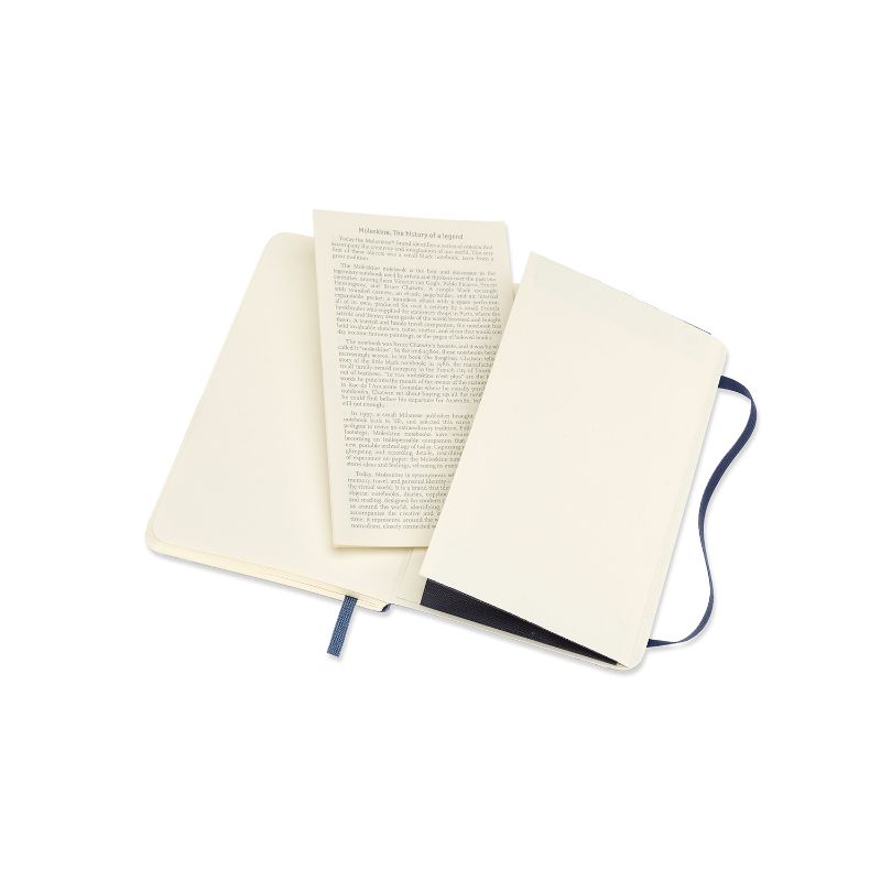 Moleskine Notebook Pocket Sapphire Blue Soft Cover Plain
