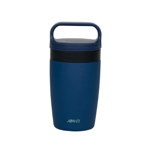Insulated Travel Cup with Handle - AVANTI FlexiSip 355ml (Blue)