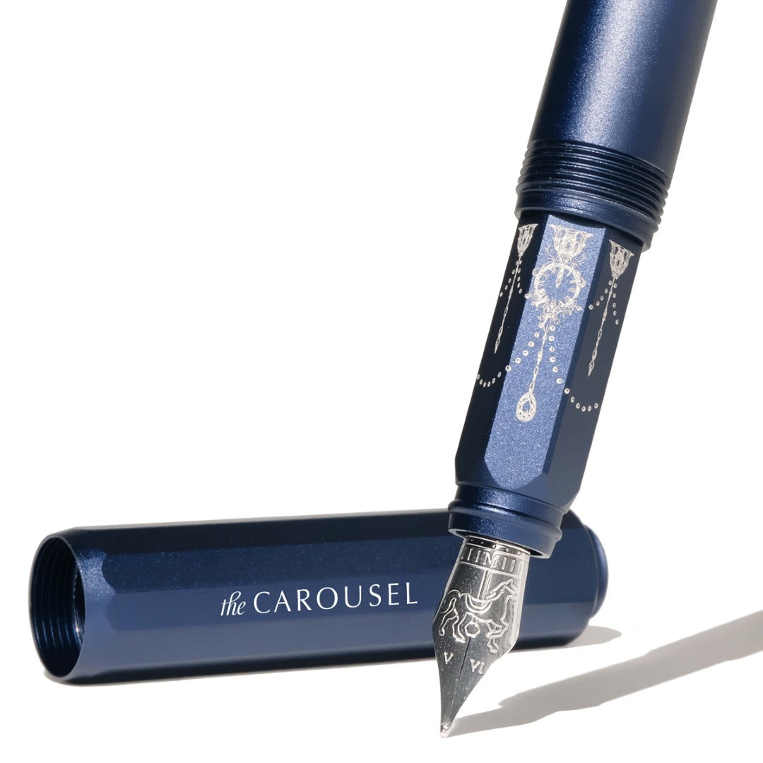 Ferris Wheel Press Fountain Pen Aluminium Carousel Glistening Glass Fine