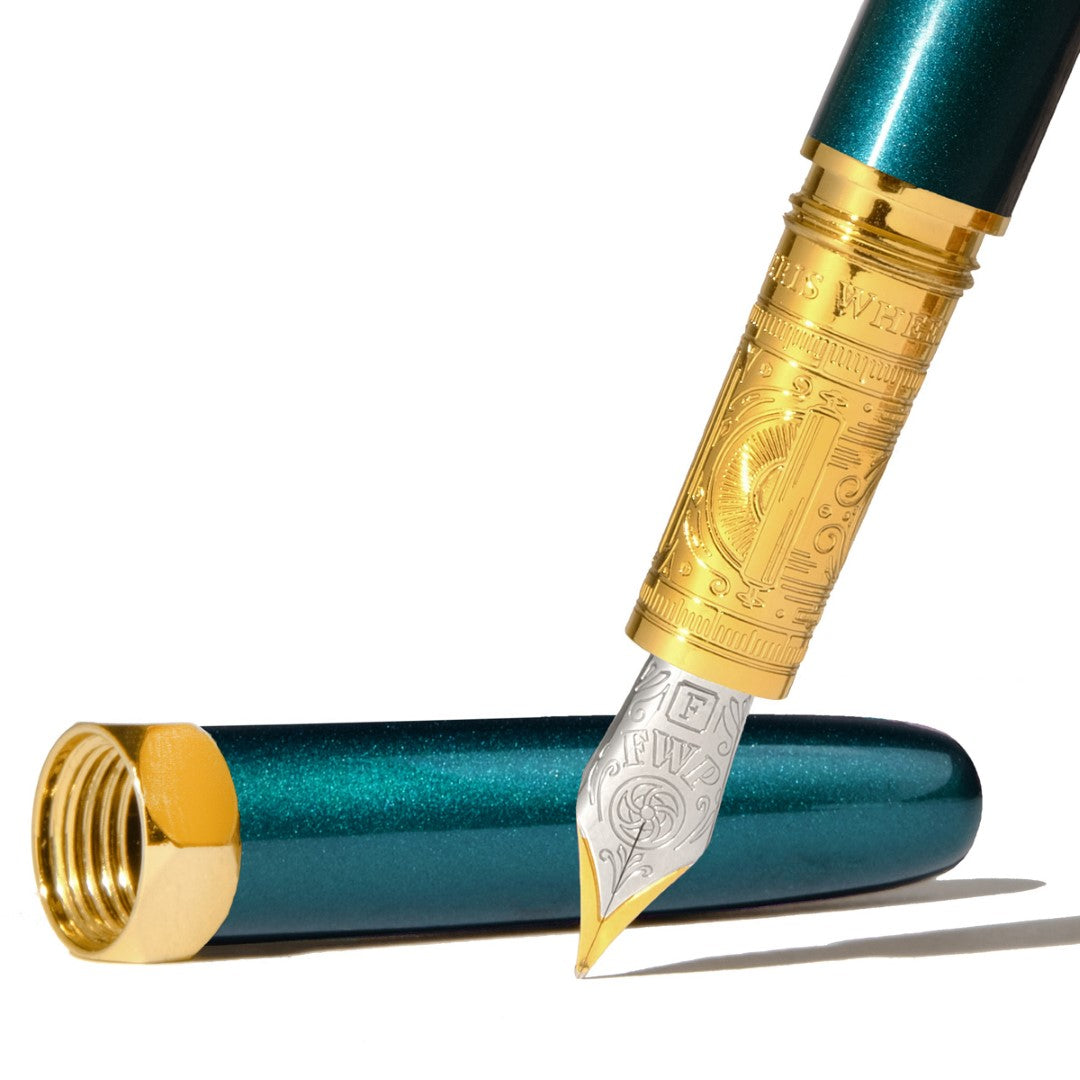 Ferris Wheel Press Fountain Pen Bijou Printmaker's Teal Fine
