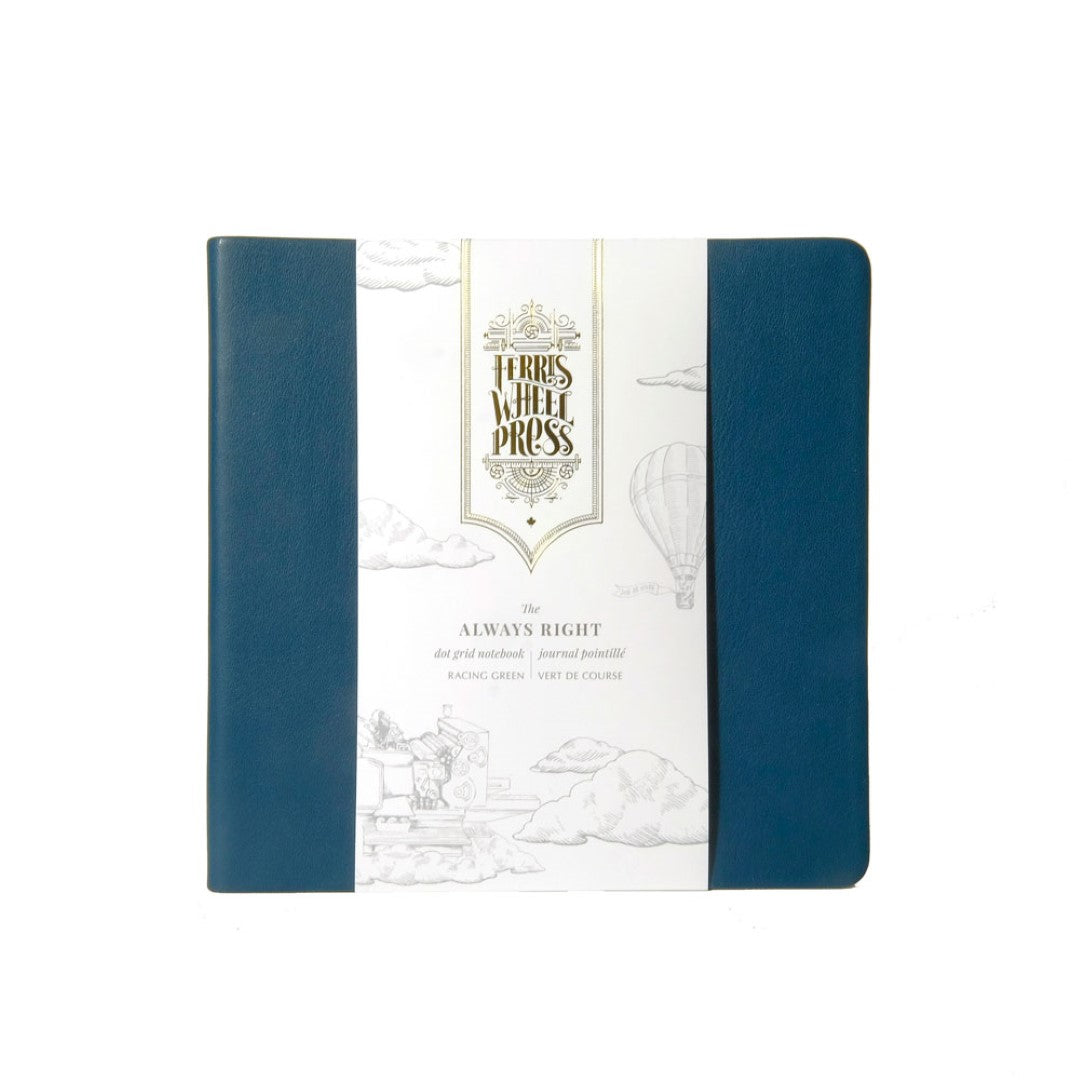Ferris Wheel Press Notebook The Always Right B6 Wide Dotted Racing Green