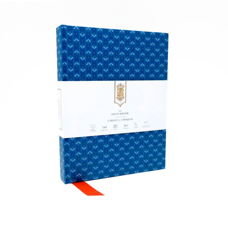 Ferris Wheel Press Sketchbook in Timeless Blue, 190mm x 250mm, 240 pages of 160gsm acid-free paper for ink-friendly creativity.