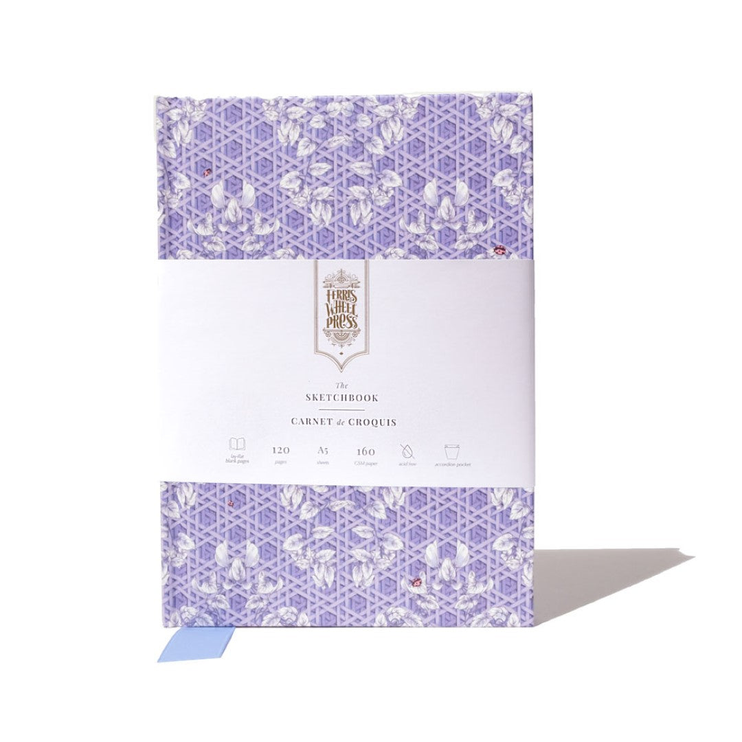 Ferris Wheel Press Sketchbook A5 160gsm 120 Pages Rattan Violet Blue