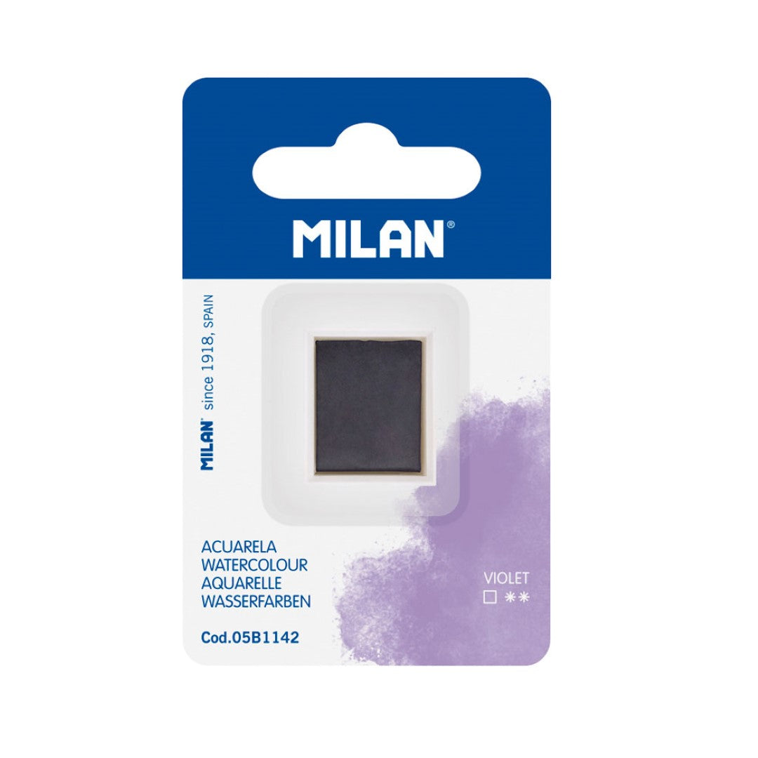 Milan Watercolour Paint Half Pan Refill Violet