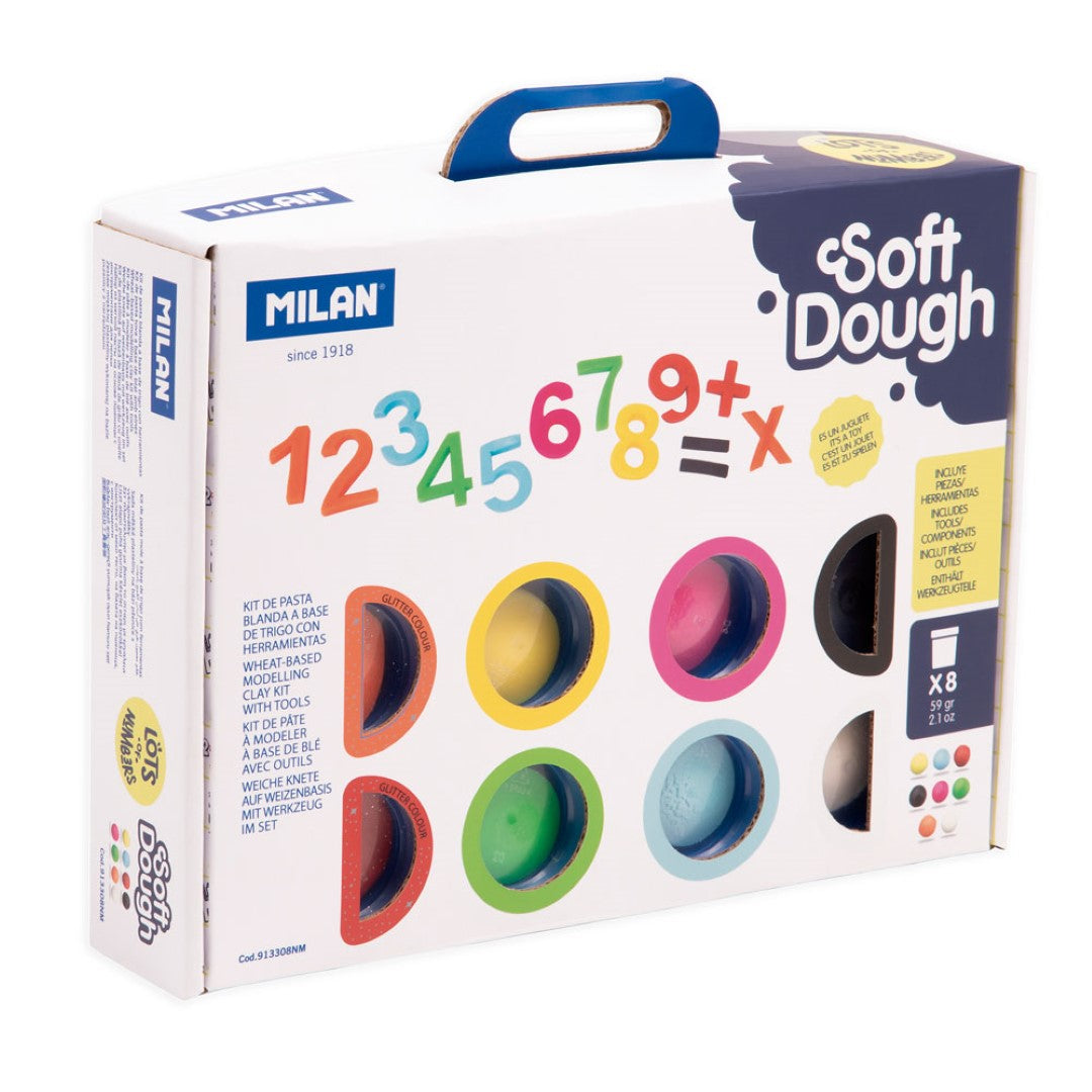 Milan Soft Dough Lots of Numbers Play Kit