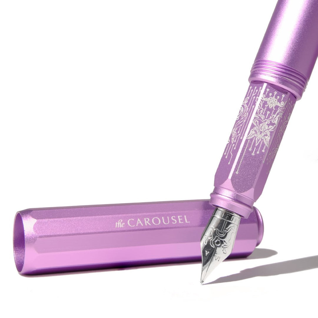 Ferris Wheel Press Fountain Pen Aluminium Carousel Aurorealis Medium