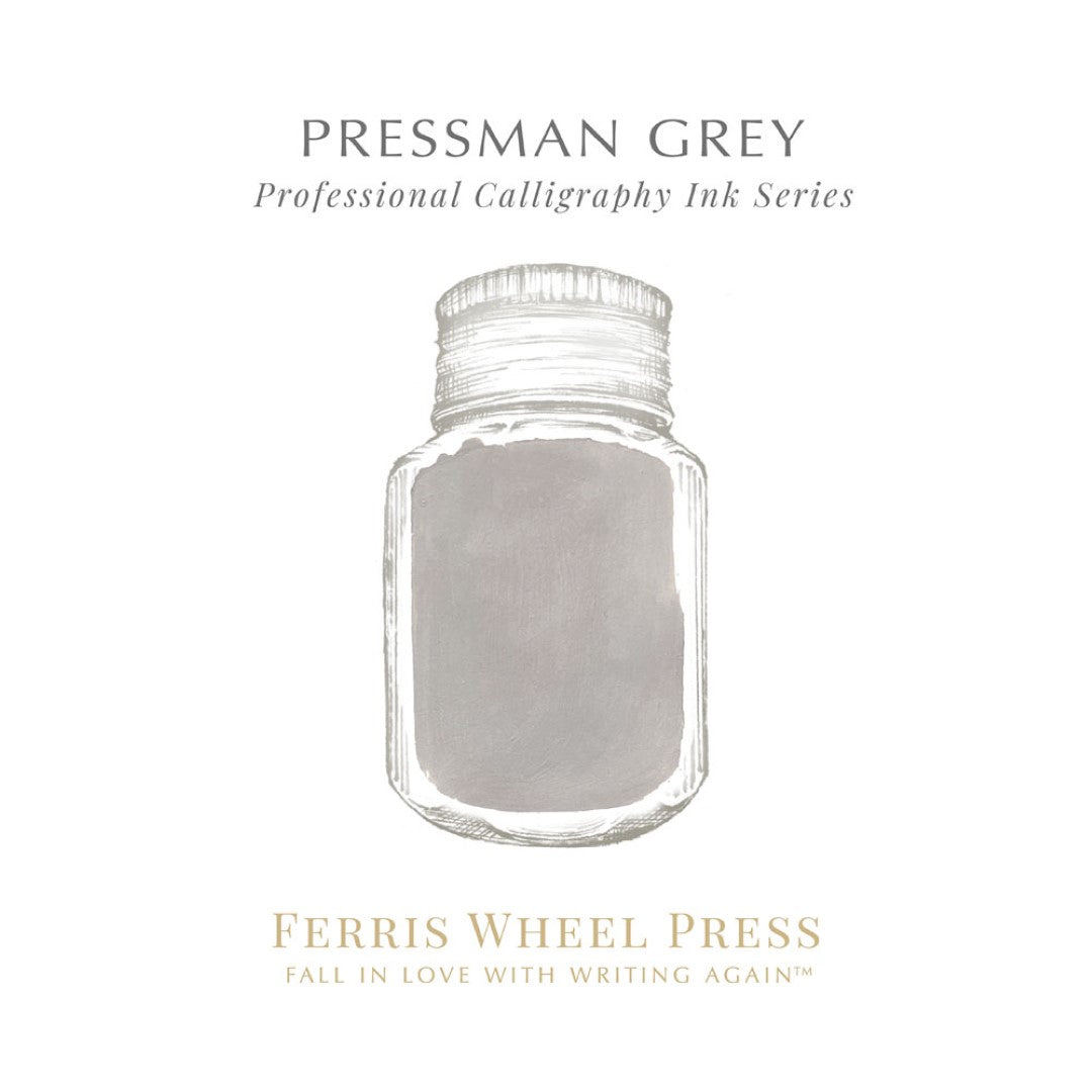 Ferris Wheel Press Calligraphy Ink Pressman Grey 28ml
