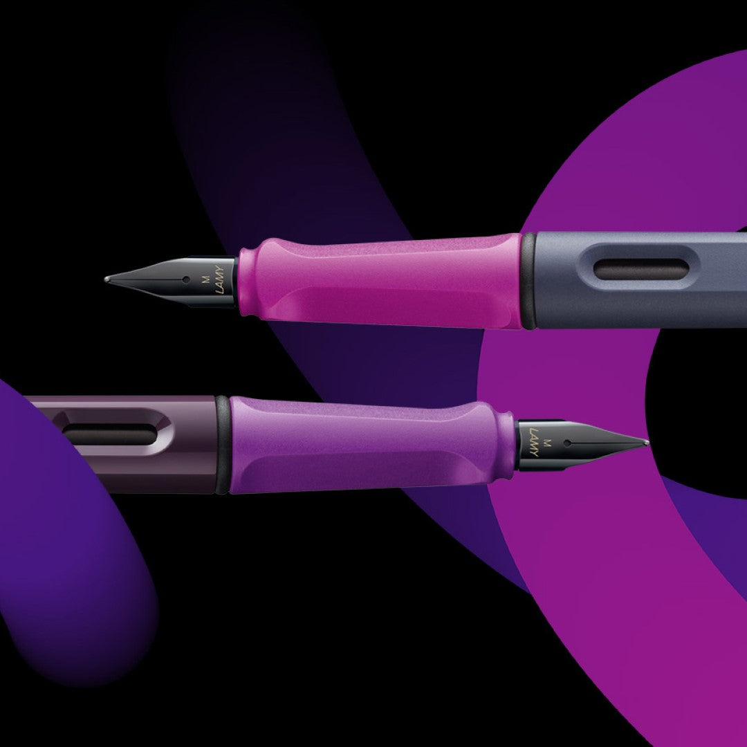 Lamy Safari LE Rollerball in vibrant Pink Cliff, featuring ergonomic design and smooth ink flow for effortless writing.