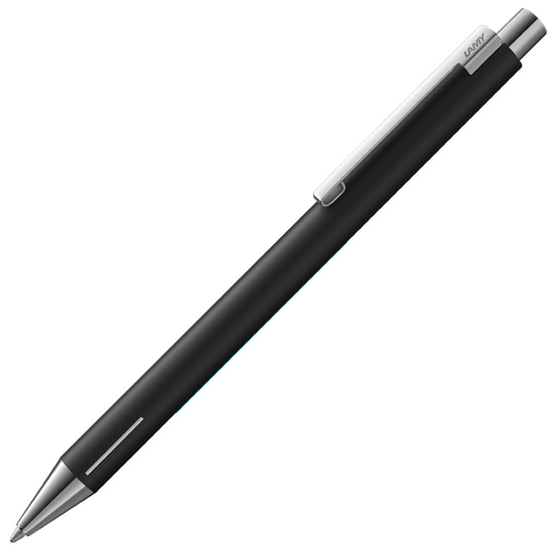 Lamy Econ Ballpoint in Matt Black, sleek design, ergonomic grip, and smooth ink flow for elegant writing.