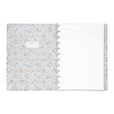 Filofax Botanical A4 Notebook in Mint with botanical designs, 100gsm paper, refillable, perfect for writing and journaling.