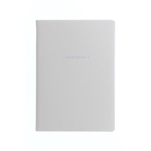 A5 ruled notebook with elegant pastel stone covers, 192 smooth pages, silver gilt edges, and a ribbon marker.