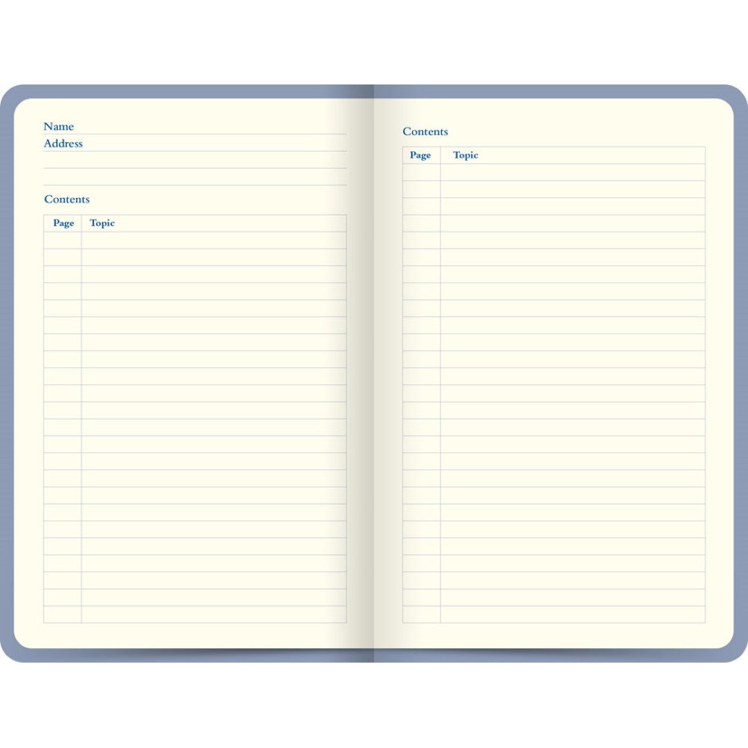 Letts Notebook Ruled Icon Blue