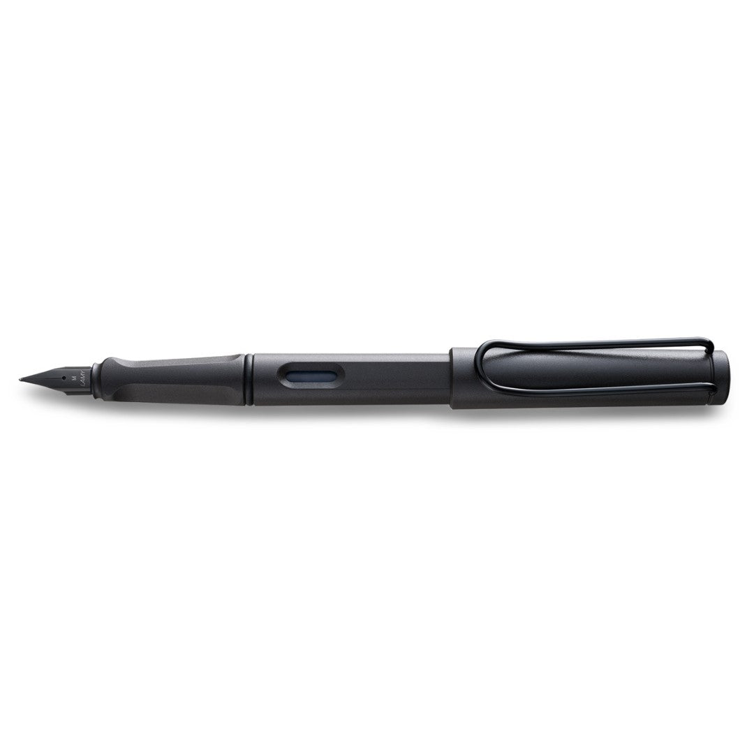 Lamy Safari Fountain Pen in Charcoal with Extra Fine Nib, featuring a durable matte body and ergonomic grip for comfortable writing.