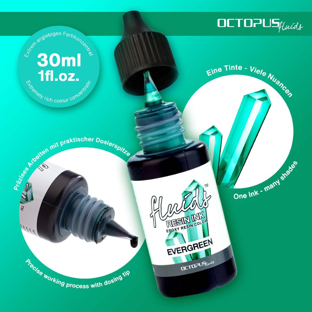 Octopus Fluids Resin Ink Evergreen 30ml