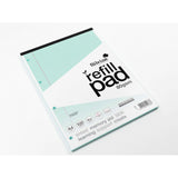 Silvine Tinted Refill Pad A4 8mm Lined with Margin 100 Pages Blue