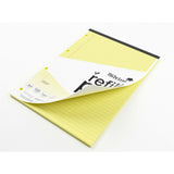 Silvine Tinted Refill Pad A4 8mm Lined with Margin 100 Pages Yellow