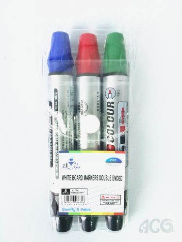 White Board Markers Double Ended (6 Packs)