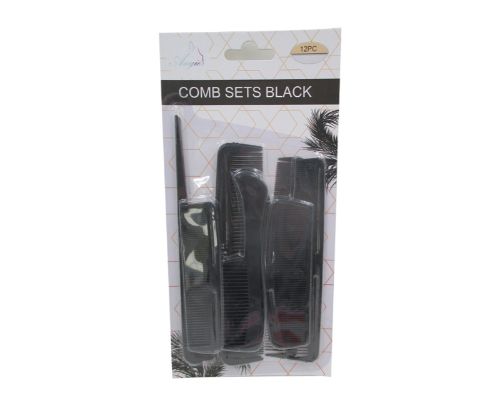Comb Sets - 12 Piece Set X 3 Units (Black)