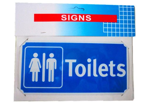 Sign - Toilet 30cm (Set Of 6)