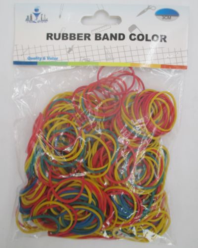 Rubber Band - Colour 3cm (12 Packs)