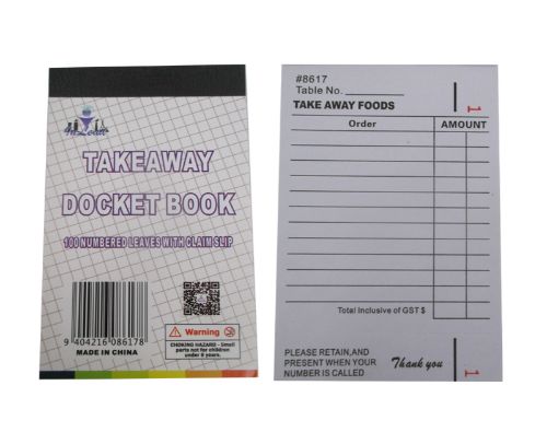 Takeaway Order Book (Set Of 4)