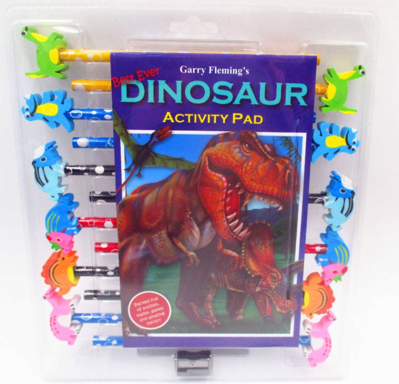 PENCILS 12PCS DRAWING BOOK - Dinosaur (6 Packs)