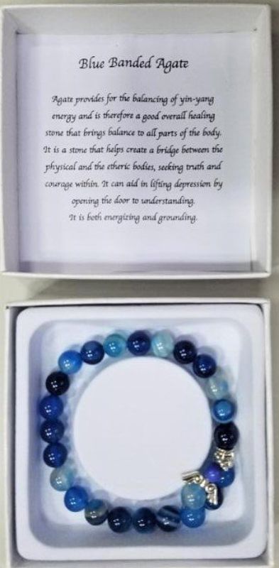 Bracelet - Blue Banded Agate