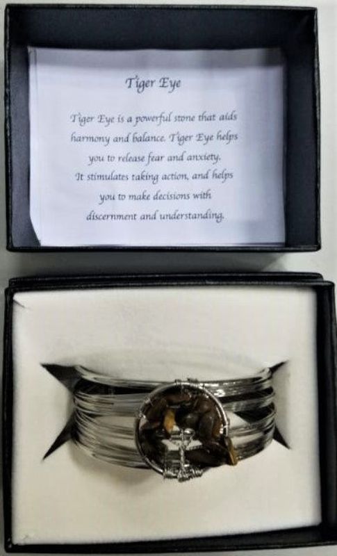 Bracelet - Tiger Eye Tree of Life
